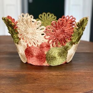 Vintage Raffia Basket